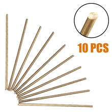 10Pcs Brass Round Rod Bar Length 100mm Diameter 3mm For DIY RC Model Airplane Accessories Durable 2024 - buy cheap