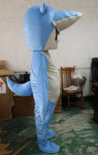Fantasia de mascote tubarão oceano, traje de halloween cosplay para palco 2024 - compre barato