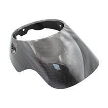 Motorbike Protector 7in Wind Deflectors Headlight Fairing Carbon Fiber Pattern Windshield Deflectors for Cafe Racer Parts 2024 - buy cheap