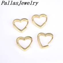 6Pairs Simple Heart CZ Gold Color  Trendy Hoop Earrings for Women Brincos Gift Party Jewelry 2024 - buy cheap