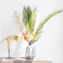 1 pçs 30-45cm secado pampas naturais grama decoração phragmites flores de natal buquê plantas secas decoração casa natural fl m7e1 2024 - compre barato