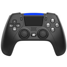 Controle sem fio para ps4, bluetooth, console de videogame com dupla vibração para pc e android 2024 - compre barato