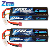1/2units Zeee 7.4V 60C 6200mAh Lipo Battery with Deans Plug 2S Hardcase RC Lipo Battery for RC Car Truck Vehicles Truggy Boat 2024 - buy cheap