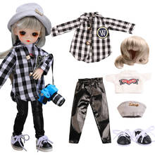 UCanaan 1/6 BJD Doll Clothes Set Including Clothing Shoes Wig Fashion Dolls Accessories DIY Gifts for Girls 2024 - buy cheap