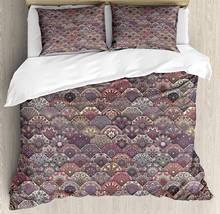 Juego de funda nórdica marroquí, Set de ropa de cama de 3 piezas con diseño superpuesto Hexagonal, Mandala Floral Vintage colorido, Pastel 2024 - compra barato