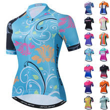 2021 mulheres camisa de ciclismo topos verão mountain bike roupas maillot ciclismo manga curta mtb camisa da equipe ciclismo camisa 2024 - compre barato