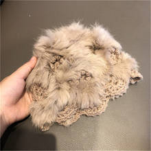 Winter Hat Women 2021 Ladies Knitted Beanie rabbit Fur Female Fashion Bonnet Skullies Warm wool Panama Gorros Bomber Cap 2024 - buy cheap