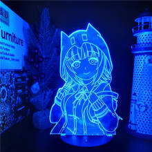 Danganronpa 2 Chiaki Nanami-Lámpara de escritorio con ilusión 3D, luz LED acrílica de noche para decoración de dormitorio, lámpara de noche para niños, regalo de Navidad 2024 - compra barato