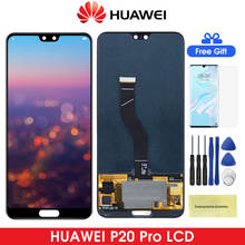 6,1 ''P20Pro ЖК-дисплей для Huawei P20 Pro Сенсорный экран дигитайзер с технологией сканирования отпечатков пальцев для Huawei P20Pro CLT-L09 CLT-L29 2024 - купить недорого