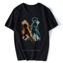 Camisa de manga curta dos homens do caçador x do caçador da luva curta killua zoldyck camiseta mangá japão caçadores hxh t algodão harajuku tshirt 2024 - compre barato