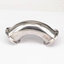 Fit Tube O/D 25mm Tri Clamp 1.5" Ferrule OD 50.5mm 304 Stainless Steel Sanitary 90 Degree Elbow Connector Adapter Homebrew 2024 - buy cheap