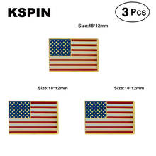 U.S.A Square Lapel Pin Brooches Pins Flag badge Brooch Badges 2024 - buy cheap