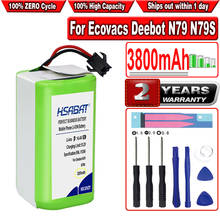 Hsabat-bateria de excelência, 3800mah, para conga 990 ecovacs deebot n79 n79s dn622, eufy robovac 11 11 11s 12 15c 15s 35c 2024 - compre barato