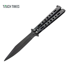Butterfly In Knife Pocket Knife Steel Training Folding Knife Titanium Practice Tool No Edge Dull Training Kit Accessories 2024 - buy cheap