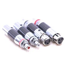 4pcs/lot XLR Female to RCA Female Socket Adapter, silver plated Balanced Cable Plug Male 2024 - buy cheap