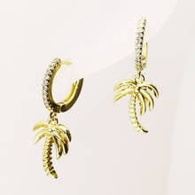 10 Pairs Fashion Coconut tree  earrings Tiny earrings Women jewelry earrings women earrings  Gold  jewelry gift 8252 2024 - buy cheap