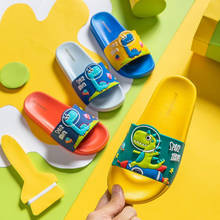 Zapatillas de casa bonitas para niños y niñas, zapatos antideslizantes, transpirables e impermeables, dinosaurios, novedad de 2021 2024 - compra barato