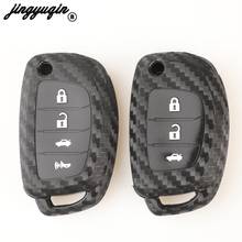 jingyuqin Silicone Car Remote Key Case Cover For Hyundai Creta I10 I20 Tucson Elantra Santa Fe Tucson I40 IX35 I45 2024 - buy cheap