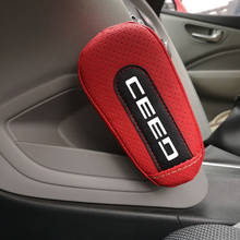 Leather Knee Pad handrail pad Interior Car Accessories For Kia Ceed 2024 - buy cheap