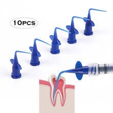 10Pcs Teeth Whitening Dental Irrigation Tips Blue Dental Disposable Syringe Tip Dental Irrigation Tips 2024 - buy cheap