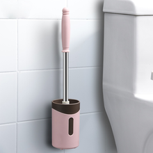 Cepillo de inodoro de limpieza creativa sin punzonado, Kit de soporte de cepillo de inodoro respetuoso con el medio ambiente, accesorio de baño Brosse Toilette DF50MTS 2024 - compra barato