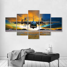 AAVV-Cuadro en lienzo para decoración del hogar, cuadro de paisaje de avión para sala de estar, sin marco 2024 - compra barato