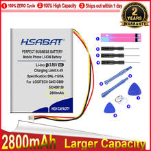 Аккумулятор HSABAT 0 цикл 2800 мАч 533-000130 для беспроводной мыши LOGITECH G403 G900 G703 x100 2024 - купить недорого
