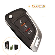 Kutery-llave de coche de Control remoto Universal, 3 botones, para Xhorse VDI/VVDI 2 Fob XKKF02EN 2024 - compra barato