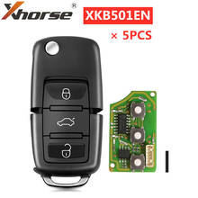 XHORSE XKB501EN проводной универсальный пульт дистанционного управления для VW B5 Тип 3 кнопки для VVDI ключ инструмент английская версия 5 шт./лот 2024 - купить недорого