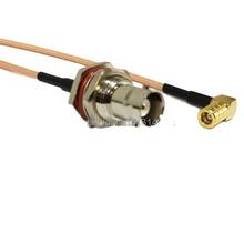 Conector hembra BNC con interruptor de tuerca SMB, cable de puente de ángulo recto RG316, venta al por mayor, envío rápido de 15cm/30cm/50cm/100cm 2024 - compra barato
