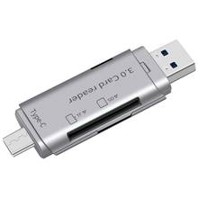 Microlector de tarjetas USB 3,0 tipo C SD TF, adaptador OTG para PC, portátil, teléfono móvil, M17F 2024 - compra barato