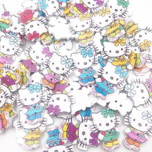 25/50/100pcs Cats Kid's Sewing Wood Buttons 32mm Sewing Craft Mix Lots WB738 2024 - buy cheap