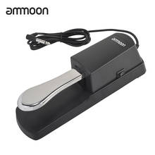 ammoon Sustain Pedal Piano Keyboard Damper Pedal for Casio Yamaha Electric Piano Drum Organ 3.5/6.35mm Single/Dual Pedal 2024 - buy cheap