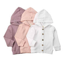Chaqueta con capucha de manga larga para recién nacido, abrigo de Color sólido, ropa de primavera y otoño, 0 a 24 meses 2024 - compra barato
