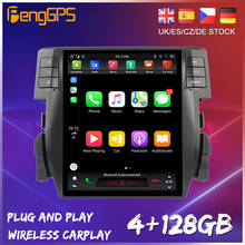 Radio con GPS para coche, reproductor Multimedia con Android, PX6, Carplay, unidad principal de DVD, estéreo, para Honda Civic 10 FC/2015-2020 2024 - compra barato