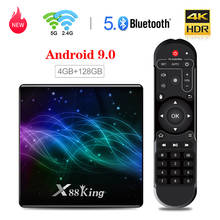 X88 rei android 9.0 caixa de tv s922x hexa-core ddr4 4gb 128gb conjunto caixa superior 2.4g 5g duplo wifi bluetooth5.0 1000m lan 4k media player 2024 - compre barato