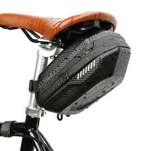 High-Capacity Bike Tail Pack EVA Hard Shell Saddle Bags Waterproof Carbon Pattern Mountain Bike Bag Riding Supplies 2024 - buy cheap
