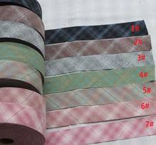 4cm Grid Stripe Yarn Dyed Cotton Bias Binding Tapes Ribbon, Handmade Patchwork Cotton Fabric Trimming  Sewing Accessories 10M 2024 - buy cheap
