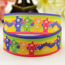 7/8 ''22mm, 1" 25mm, 1-1/2 "38mm, 3" 75mm Teletubbies personaje dibujo estampado grogrén cinta decoración fiesta X-01230 10 yardas 2024 - compra barato