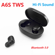 A6S беспроводные наушники Bluetooths 5,0 наушники Ture Stereo TWS In-ear спортивная Гарнитура для iPhone Huawei Samsung Xiaomi с микрофоном 2024 - купить недорого