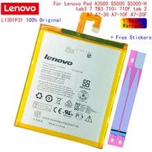 Lenovo 3550mAh L13D1P31 Battery original Li-ion for Lenovo LePad S5000 S5000H Pad A3500 Tablet PC L13D1P31 tab 2 A7-30 2024 - buy cheap