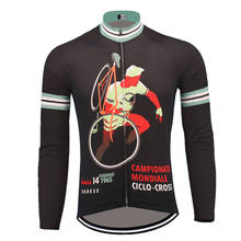 Classic 1965 long sleeves cycling Jersey winter fleece and no fleece back bike clothing mtb jersey ropa ciclismo 2024 - buy cheap