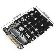 Adaptador M.2 SSD a U.2 2 en 1, M.2 NVMe y SATA-Bus NGFF SSD a PCI-e U.2 SFF-8639 2024 - compra barato