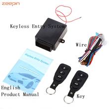 Zeepin 12V Car Keyless Entry Systerm Alarm Central Control Kit Car Location with Window lifter universal 2024 - buy cheap