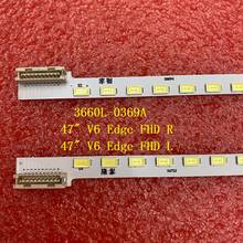 2 шт. светодиодный Подсветка полосы для LG 47LW5300 47PFL7606H 47LW650T 47LW450U 47LV5500 3660L-0369A LC470EUN SD F1 F2 F3 47 V6 край FHD л 2024 - купить недорого