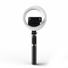 Palo de Selfie inalámbrico, trípode de obturador remoto de mano plegable con anillo LED, luz de relleno, soporte de transmisión en vivo para teléfono móvil 2024 - compra barato