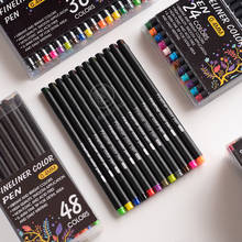 Andstal Colors Fine Liner Drawing Pen Set 0.4mm Fineliner Marker Line for Notebook Cartoon Paint Planner School colored pens 2024 - buy cheap