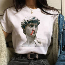 FIXSYS-Camiseta Harajuku Vintage de los 90 para mujer, remera de estética Kawaii Grunge, Blusa estampada de estilo coreano, ropa de calle para mujer 2024 - compra barato