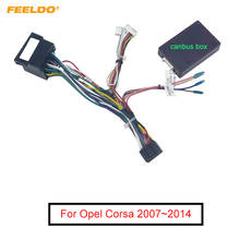 FEELDO Car 16pin Android Audio Wiring Harness With Canbus Box For Opel Corsa 07~14 Aftermarket Stereo Installation Wire 2024 - buy cheap