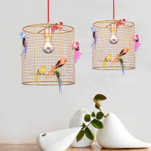 Nordic Bird Cage Pendant Lights Modern Loft Industrial Gold Led Hanging Lamp Home Decor Kitchen Living Room Bar Light Fixtures 2024 - buy cheap